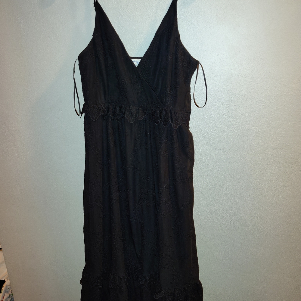 NWT Blue Rain Black Lace Dress Size M